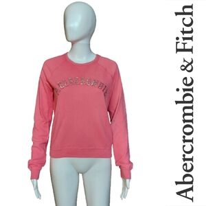 Vintage Y2K Abercrombie & Fitch Pink Sequin Logo Sweatshirt